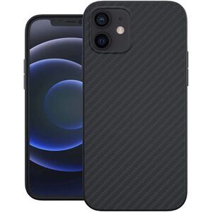 Evutec iPhone 12 Mini Case with AFIX+ Free Vent Mount , Aramid Fiber - Black